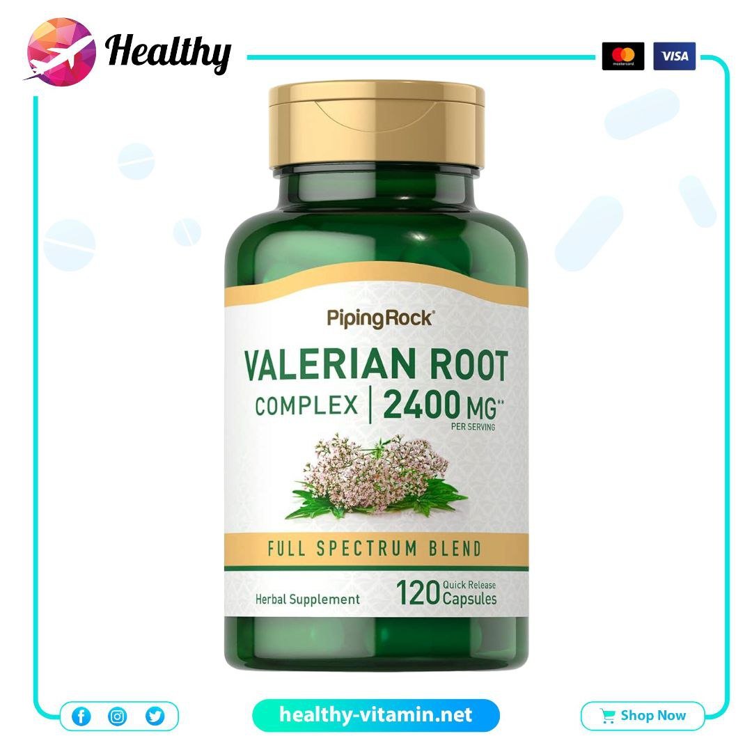 Tongkat Ali Valerian Root Complex Piping Rock Capsules Healthy