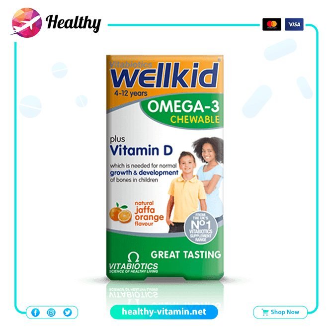 Wellkid Omega-3 Chewable 60 Capsules Vitabiotics