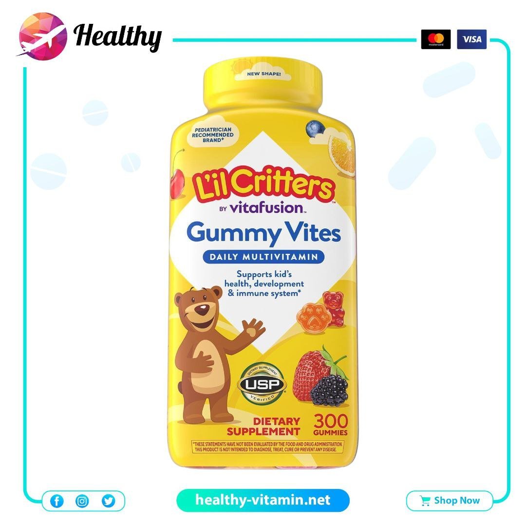 L'il Critters Gummy Vites Daily Kids Multivitamin 300 Gummies 1