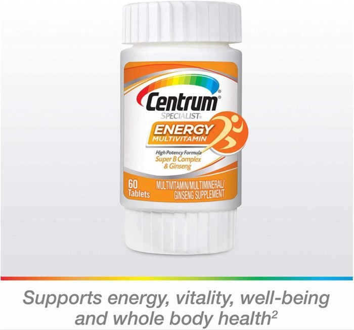 Centrum Energy Multivitamin 60 Tablets Healthy