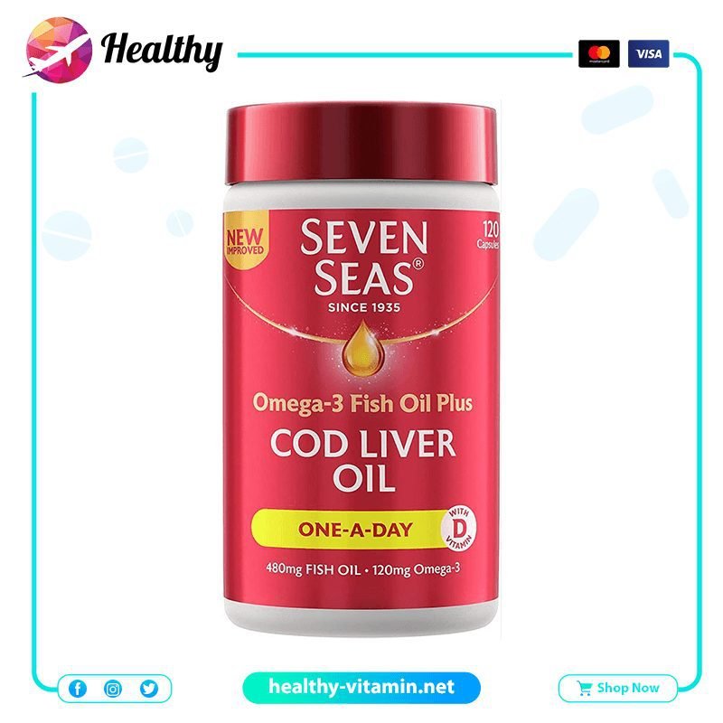 Seven Seas Omega-3 Plus Cod Liver Oil 120 Capsules