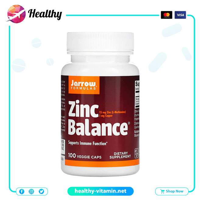 Zinc Balance Jarrow 100 Capsules Healthy