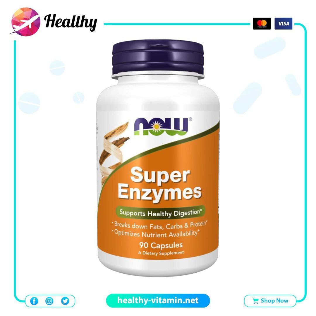 Super Enzymes Now Foods 90 Capsules