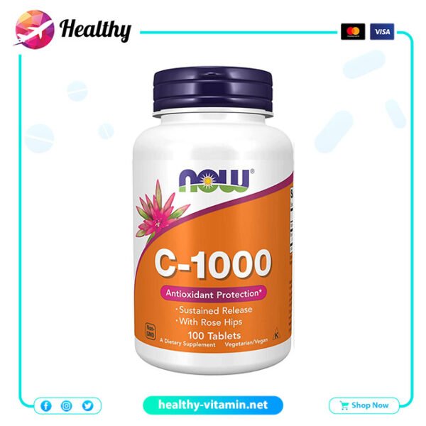 Vitamin C-1000 mg Now 100 Tablets 3