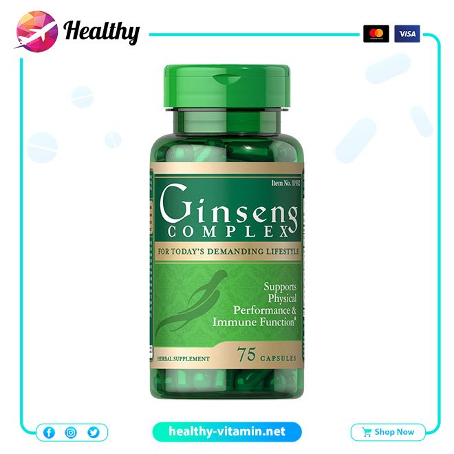 Ginseng Complex Puritan's Pride 75 Capsules