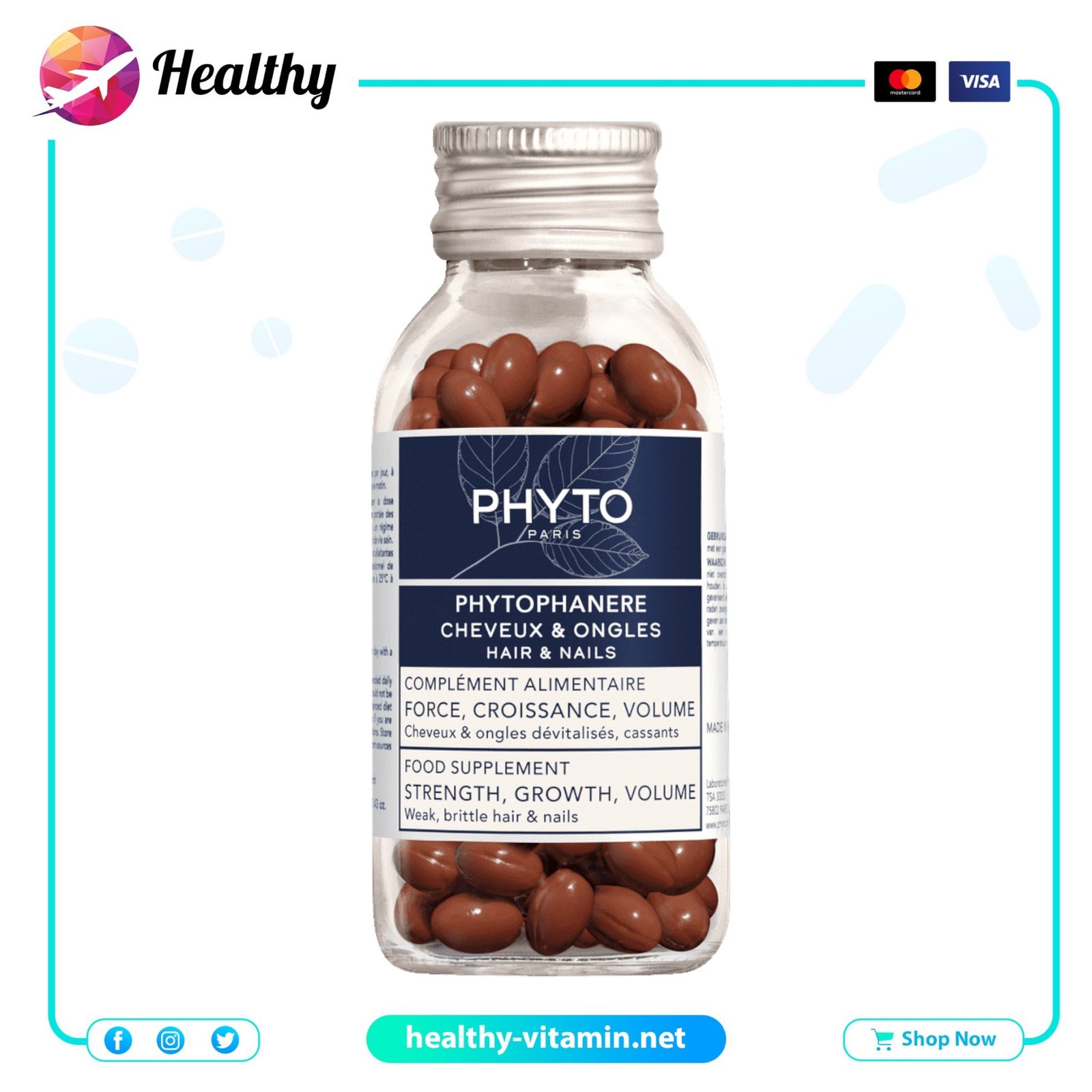 Phyto Paris Phytophanere Cheveux & Ongles 120 Capsules 1