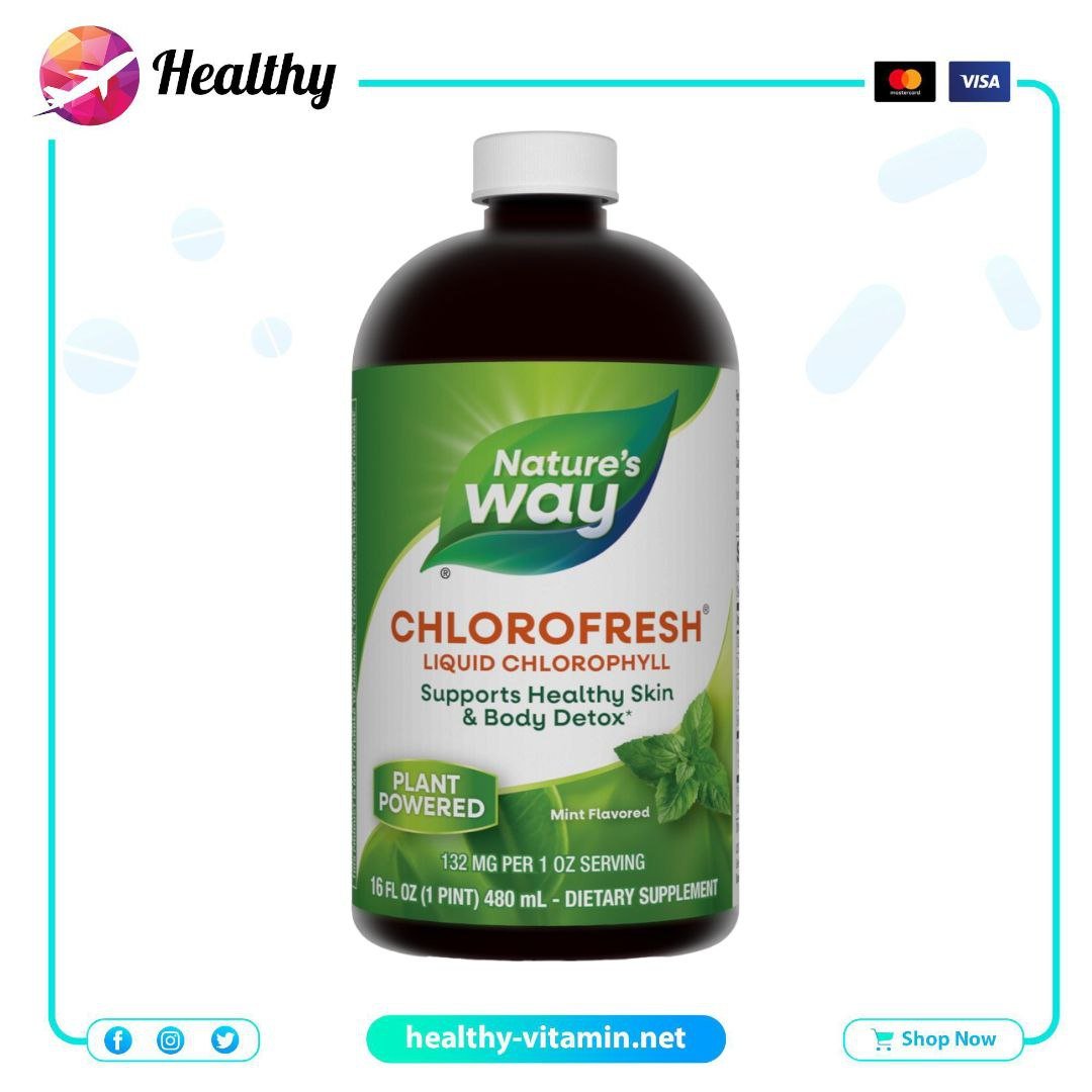 Chlorofresh Liquid Chlorophyll Nature's Way 473 mL Mint Flavored