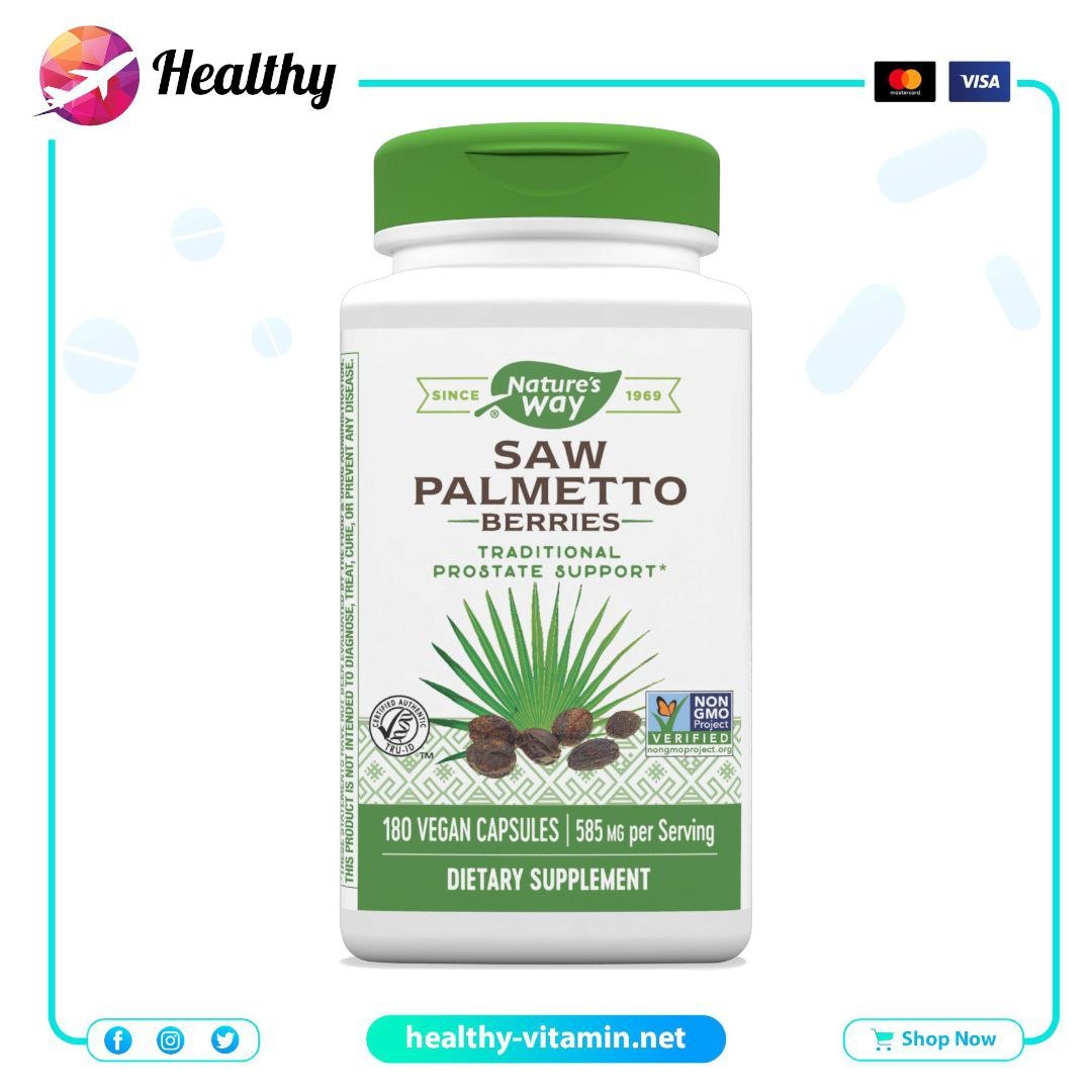 Saw Palmetto Berries Nature's Way 180 Vegan Capsules 1