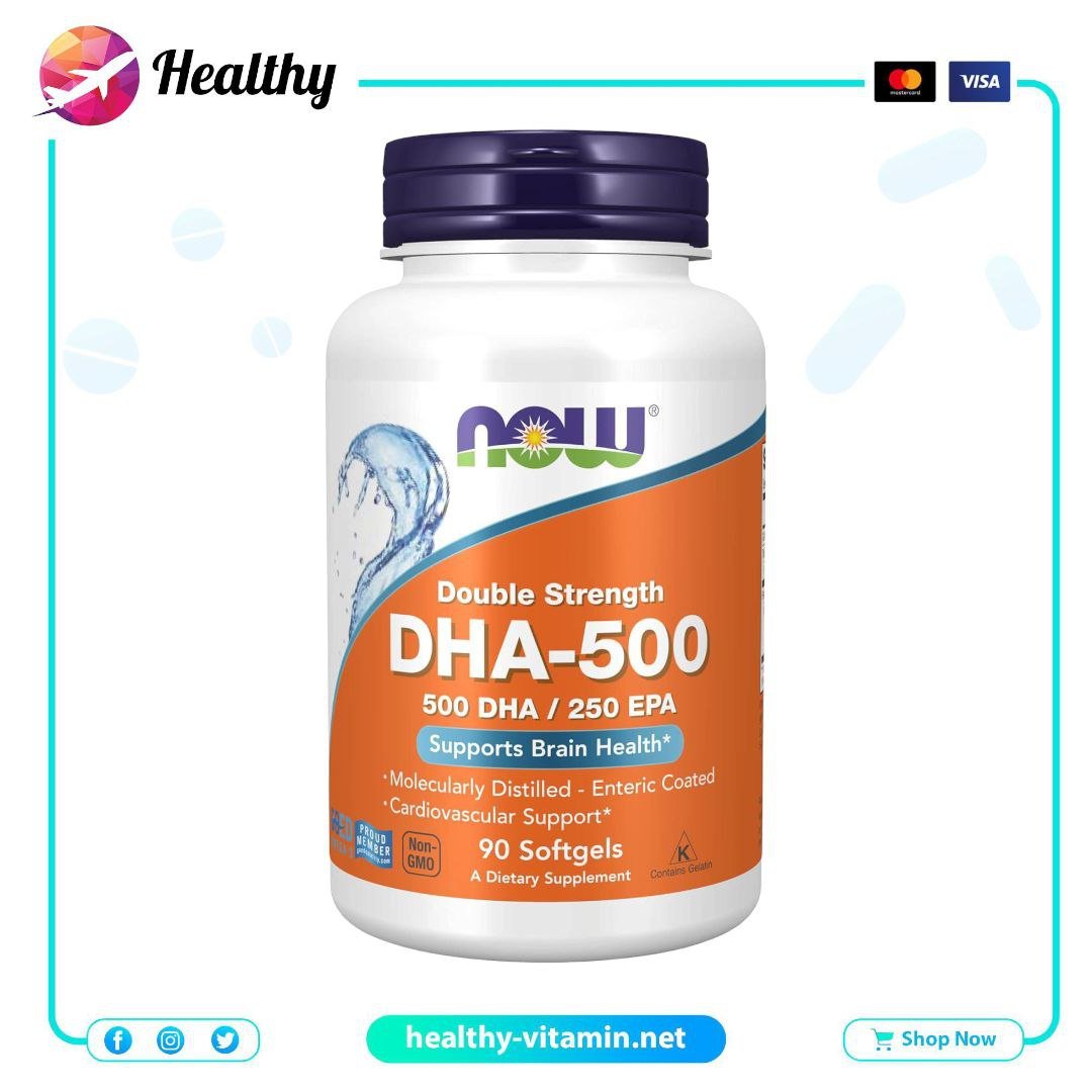 DHA-500 Double Strength Now Foods 90 Softgels