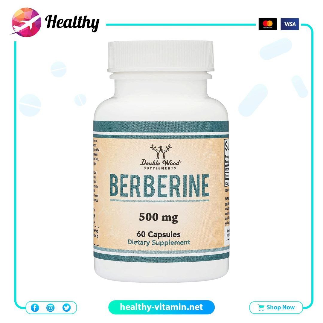 Berberine 500 mg Double Wood 60 Capsules