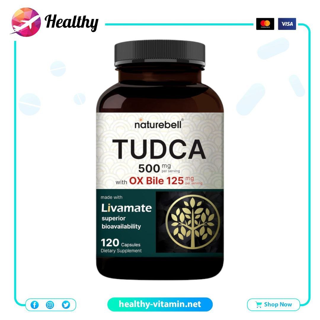 Tudca 500 mg with Ox Bile 125 mg NatureBell 120 Capsules