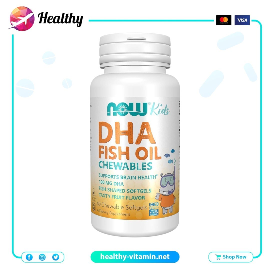 Kid's DHA Chewables Now Foods Tasty Fruit 60 Softgels 1 Kid's DHA Chewables Now Foods Tasty Fruit 60 Softgels 1