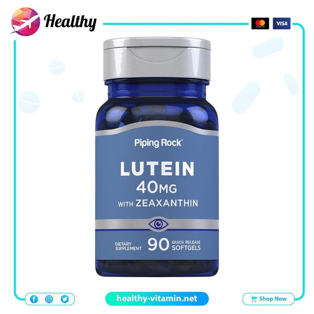 Lutein 40 mg with Zeaxanthin PipingRock 90 Quick Release Softgels 2