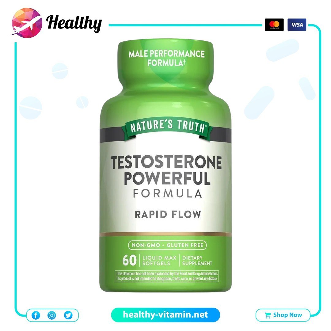 Testosterone Powerful Formula Nature's Truth 60 Liquid Max Softgels 1 Testosterone Powerful Formula Nature's Truth 60 Liquid Max Softgels 1